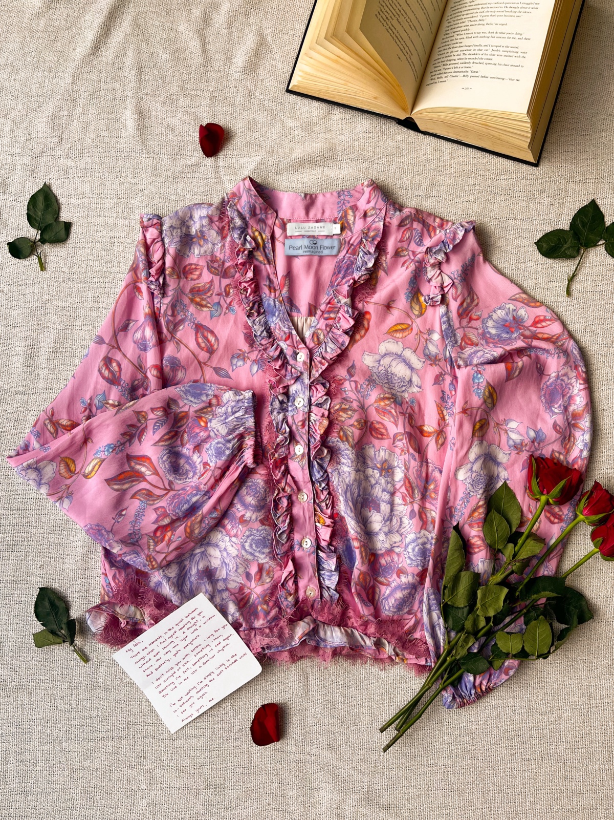 Roselette Ruffle Blouse